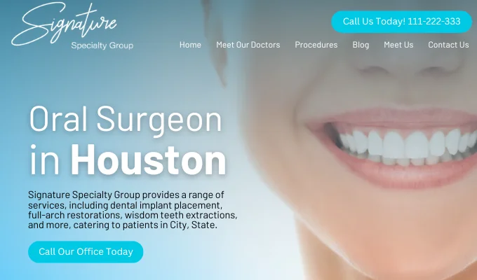 best oral surgeon web developer in houston
