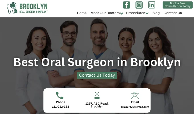 oral surgeon web design services in brooklyn