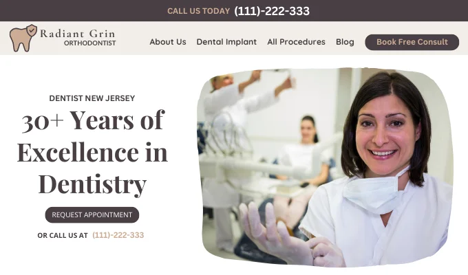 top rated orthodontist website design