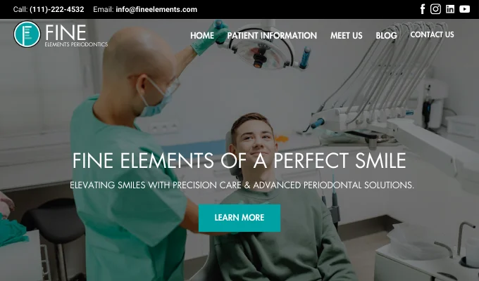 Best Periodontist Website Design in Los Angeles