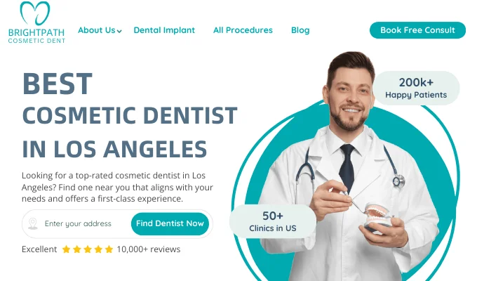 best cosmetic dentist website design in los angeles