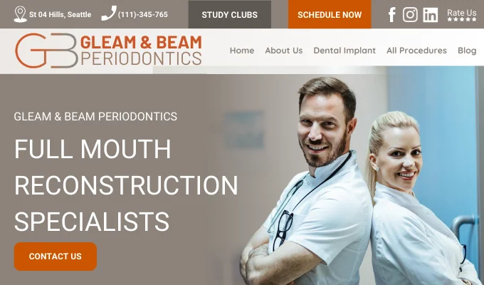 best periodontist Website Designer in Seattle