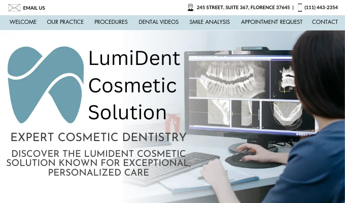 cosmetic dentist website design in florence