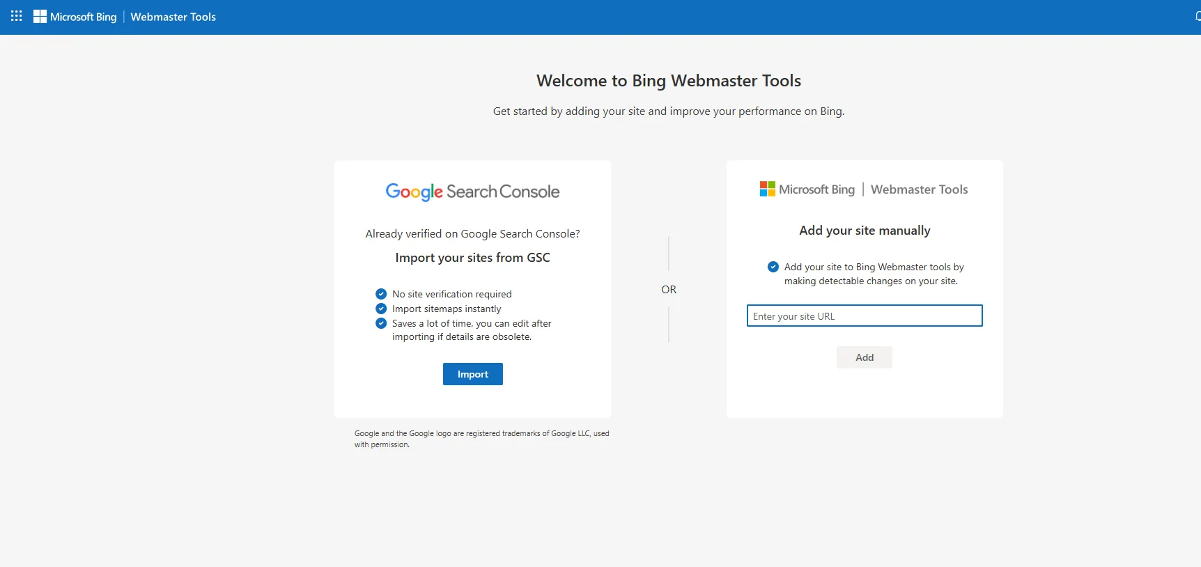 Bing Webmaster Tools