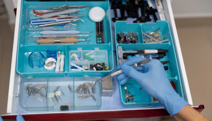 Steps to organize dental supplies